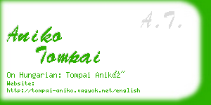 aniko tompai business card